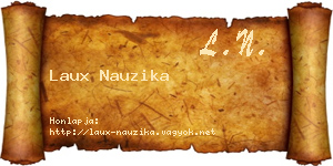 Laux Nauzika névjegykártya